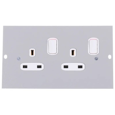 Legrand Grey 3 Compartment Socket Module 100mm Width 47mm Height SP3201