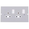 Legrand Grey 3 Compartment Socket Module 100mm Width 47mm Height SP3201