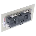 Legrand Grey 3 Compartment Socket Module 100mm Width 47mm Height SP3201