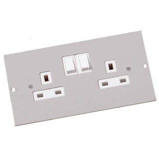 Legrand Grey 4 Compartment Floor Box Socket Module 75mm x 47mm SP4201