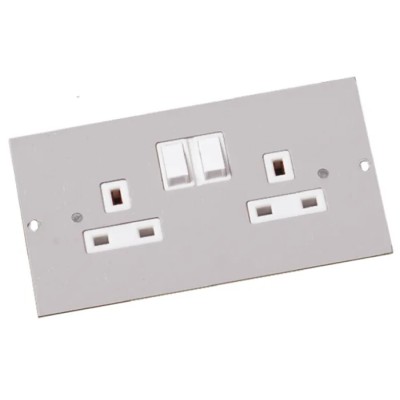 Legrand Grey 4 Compartment Floor Box Socket Module 75mm x 47mm SP4201