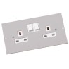 Legrand Grey 4 Compartment Floor Box Socket Module 75mm x 47mm SP4201