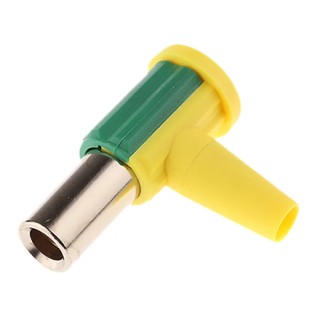 Staubli Yellow Green Female Banana Connector Screw Termination Nickel Plated 55.3220-20