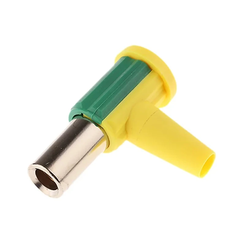 Staubli Yellow Green Female Banana Connector Screw Termination Nickel Plated 55.3220-20