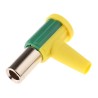 Staubli Yellow Green Female Banana Connector Screw Termination Nickel Plated 55.3220-20