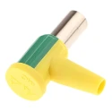 Staubli Yellow Green Female Banana Connector Screw Termination Nickel Plated 55.3220-20