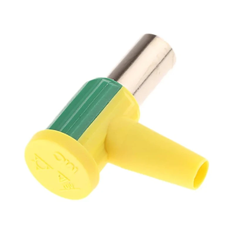 Staubli Yellow Green Female Banana Connector Screw Termination Nickel Plated 55.3220-20