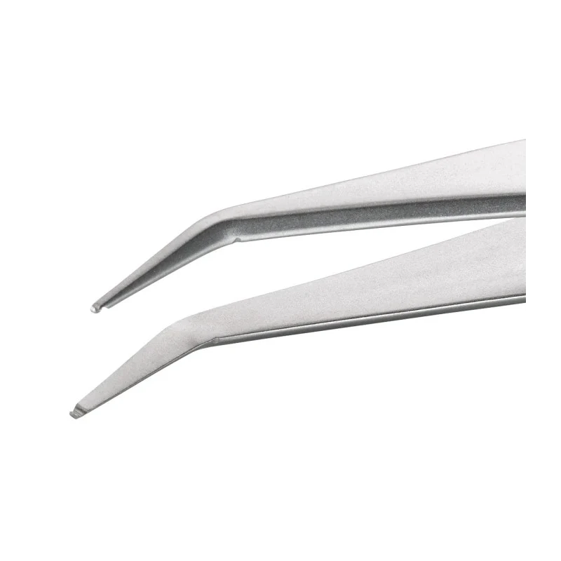 ideal-tek 120mm Stainless Steel Grooved Tweezer 09.SM115.SA.1