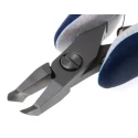 ideal-tek Ergonomic Flush ESD Safe Oblique Cutter Steel Jaw, 6.4mm Jaw Width, 130mm Length Model 25.E5247.CRBG