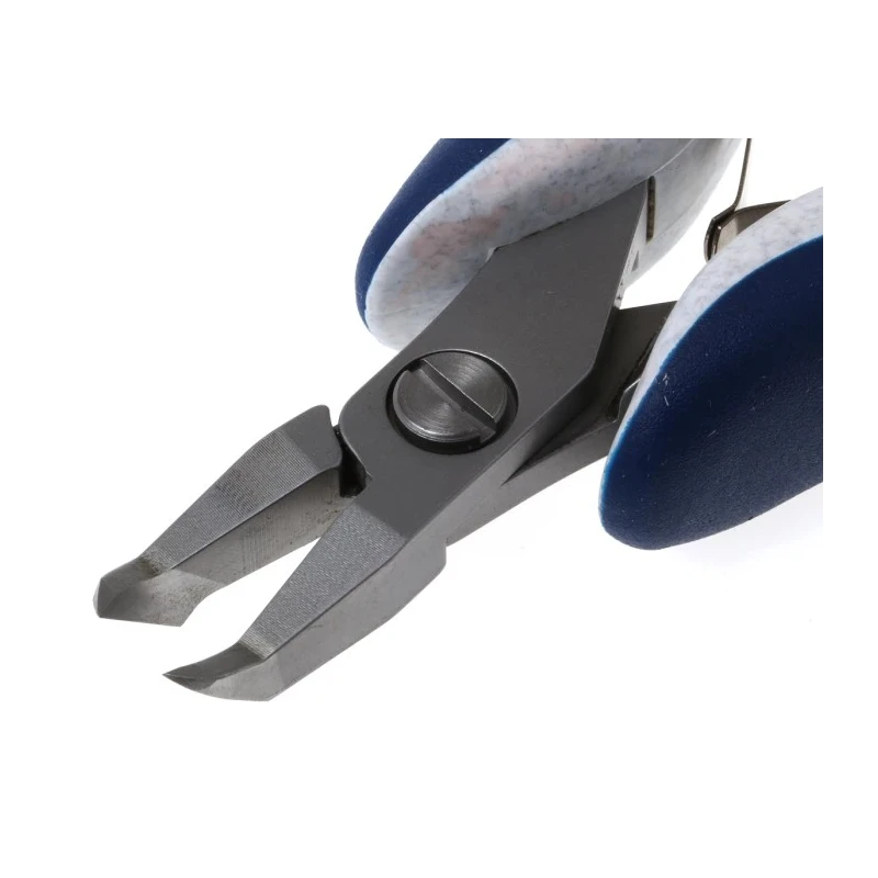 ideal-tek Ergonomic Flush ESD Safe Oblique Cutter Steel Jaw, 6.4mm Jaw Width, 130mm Length Model 25.E5247.CRBG