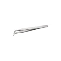 ideal-tek 115mm Stainless Steel Bent ESD Safe Tweezer 09.SM103.SA.1
