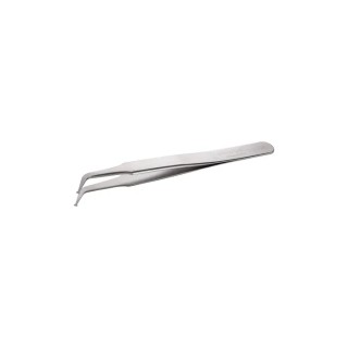 ideal-tek 115mm Stainless Steel Bent ESD Safe Tweezer 09.SM103.SA.1