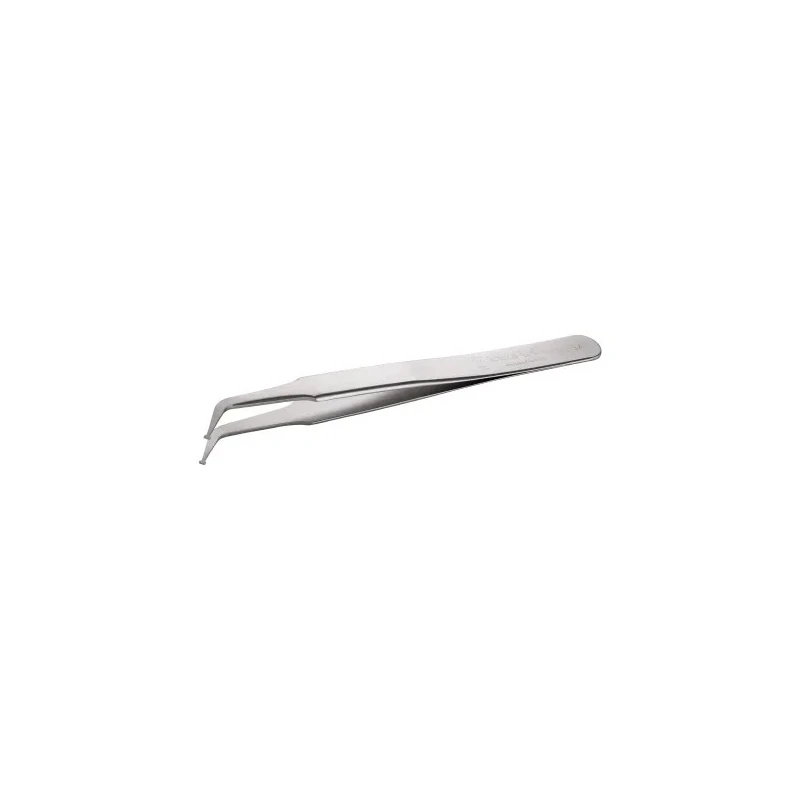 ideal-tek 115mm Stainless Steel Bent ESD Safe Tweezer 09.SM103.SA.1