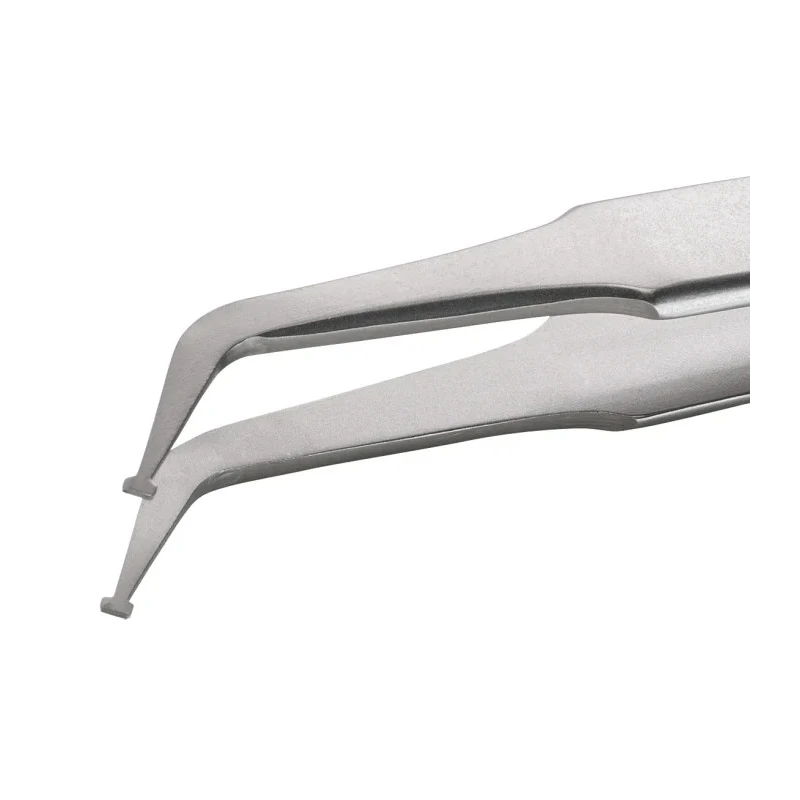 ideal-tek 115mm Stainless Steel Bent ESD Safe Tweezer 09.SM103.SA.1