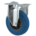 Tente Fixed Castor, Rubber Wheel 80 mm Diameter, 140 kg Load Capacity, Roller Bearing Hub, Polypropylene 3478PIR080P62