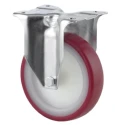 Tente Fixed Castor 350 kg Load Capacity 160 mm Wheel Diameter Polyurethane 3478UAR160P63 red
