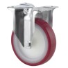Tente Fixed Castor 350 kg Load Capacity 160 mm Wheel Diameter Polyurethane 3478UAR160P63 red