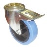 Tente Swivel Castor, 150 kg Load Capacity, 100 mm Elastic Tyre Wheel, Pressed Steel Frame, Model 3477UFR100P30