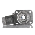 Tente Braked Swivel Castor, Stainless Steel Frame, 160 kg Load Capacity, 100 mm Elastic Wheel 8477UFD100P62