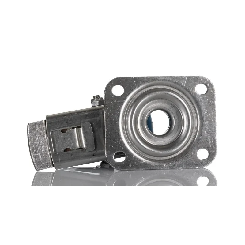 Tente Braked Swivel Castor, Stainless Steel Frame, 160 kg Load Capacity, 100 mm Elastic Wheel 8477UFD100P62