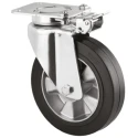 Tente Braked Swivel Castor 450 kg Capacity 200 mm Wheel Diameter Elastic Tyre 3641IEP200P63