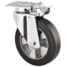 Tente Braked Swivel Castor 450 kg Capacity 200 mm Wheel Diameter Elastic Tyre 3641IEP200P63
