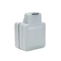 MK Electric 13A Grey 1 Gang Outdoor Switched Plug Socket Type G British K56486GRY