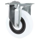 Tente Fixed Castor, 160 kg Load Capacity, 100 mm Wheel Diameter, Pressed Steel Frame, Polyamide Wheel 3478HUR100P62 White