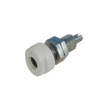 Hirschmann Test & Measurement White Female Banana Socket 4 mm Connector 60V dc 16A Tin Plating 930175107