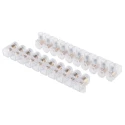 RS PRO Non-Fused Terminal Block, 10-Way, 1.5mm² Wire Size, 24A Current, 450V Voltage, Polycarbonate Housing, Screw 786-9196