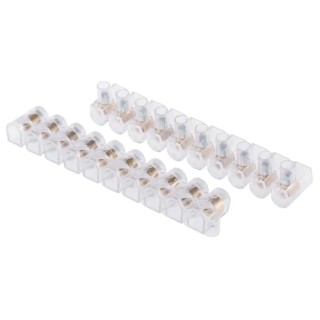 RS PRO Non-Fused Terminal Block, 10-Way, 1.5mm² Wire Size, 24A Current, 450V Voltage, Polycarbonate Housing, Screw 786-9196