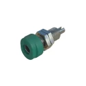 Hirschmann Test & Measurement Green Female Banana Socket 4 mm Connector 60V dc 16A Tin Plating 930175104
