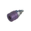 Hirschmann Test & Measurement Violet Female Banana Socket, 4 mm Connector, Solder Termination, 60V dc, 32A, Tin 930176109