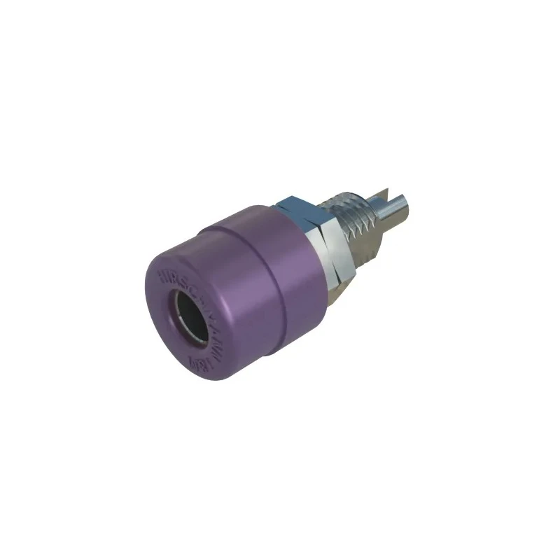 Hirschmann Test & Measurement Violet Female Banana Socket, 4 mm Connector, Solder Termination, 60V dc, 32A, Tin 930176109
