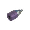 Hirschmann Test & Measurement Violet Female Banana Socket, 4 mm Connector, Solder Termination, 60V dc, 32A, Tin 930176109