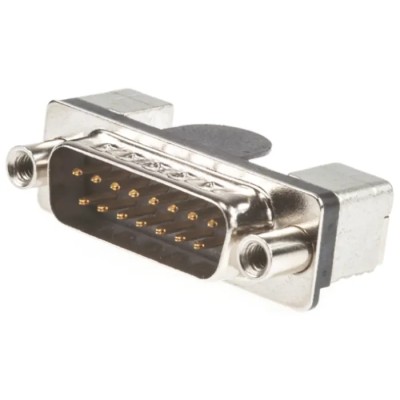 HARTING D-Sub 15 Way Right Angle 2.76 mm Pitch Surface Mounted Male D-Sub Connector with Board Lock 09552666819741