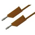 Hirschmann Test & Measurement Connector Test Lead 32A, 30 V AC, 60 V DC, Brown, 1 m Lead Length 934063105
