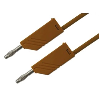Hirschmann Test & Measurement Connector Test Lead 32A, 30 V AC, 60 V DC, Brown, 1 m Lead Length 934063105
