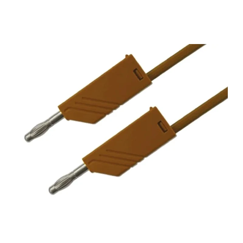 Hirschmann Test & Measurement Connector Test Lead 32A, 30 V AC, 60 V DC, Brown, 1 m Lead Length 934063105