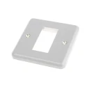 MK Electric White Metal 1 Gang Light Switch Cover K181ALM