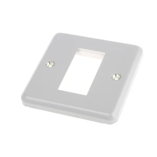 MK Electric White Metal 1 Gang Light Switch Cover K181ALM