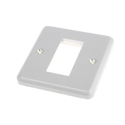 MK Electric White Metal 1 Gang Light Switch Cover K181ALM