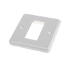 MK Electric White Metal 1 Gang Light Switch Cover K181ALM