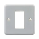 MK Electric White Metal 1 Gang Light Switch Cover K181ALM