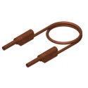 Hirschmann Test & Measurement Connector Test Lead 32A, 1000 V AC/DC, Brown, 1 m Lead Length 934075105