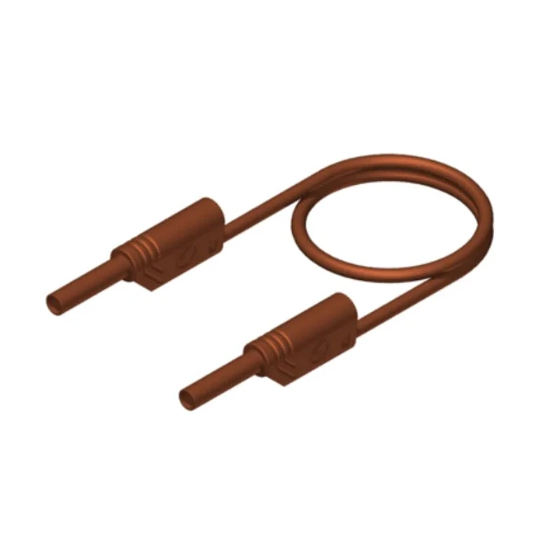 Hirschmann Test & Measurement Connector Test Lead 32A, 1000 V AC/DC, Brown, 1 m Lead Length 934075105