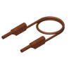 Hirschmann Test & Measurement Connector Test Lead 32A, 1000 V AC/DC, Brown, 1 m Lead Length 934075105