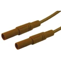 Hirschmann Test & Measurement Connector Test Lead 32A, 1000 V AC/DC, Brown, 2 m Lead Length 934077105