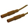 Hirschmann Test & Measurement Connector Test Lead 32A, 1000 V AC/DC, Brown, 2 m Lead Length 934077105
