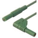 Hirschmann Test & Measurement Connector Test Lead 32A, 1000 V AC/DC, 1 m, Green, CAT III 934083104